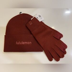 Lululemon Beanie and Gloves Set